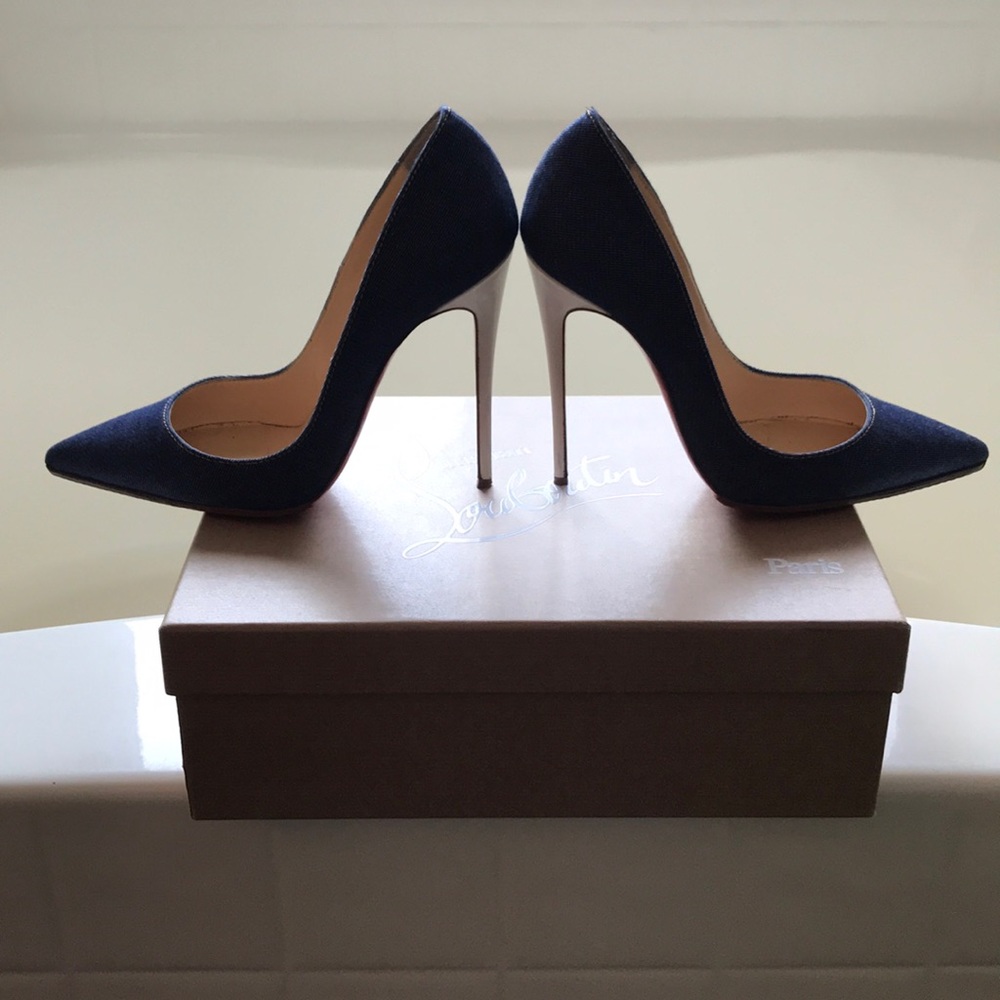 ❌SOLD❌Christian Louboutin So Kate’s Denim 120mm - Picture 5 of 6